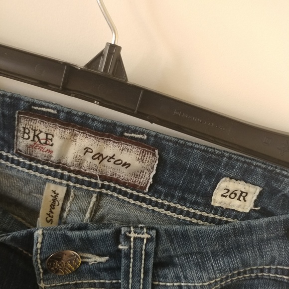 BKE Denim Payton Jeans Straight Leg Distressed 26R - Picture 6 of 6